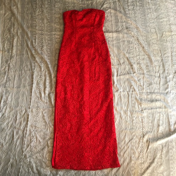 Red Aiden Mattox Gown New - Picture 4 of 7